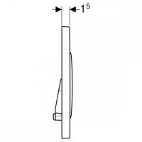 Клавиша Geberit Sigma Type 20 115.882.JT.1, двойной смыв, белый/глянцевый хром (не оставляет отпечатки пальцев) - Gidratop.ru изображение