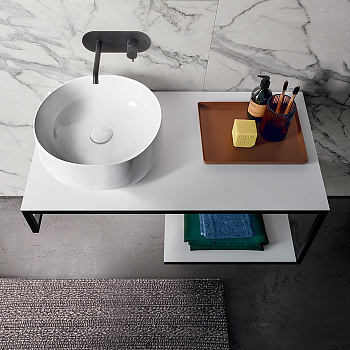 Раковина-чаша 40х15 см, без отв., цвет: белый