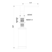 Дозатор мыла WONZON & WOGHAND, Брашированное золото (WW-88SD01-BG) - Gidratop.ru изображение