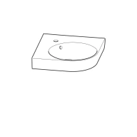 Раковина Geberit Renova 226150000 Compact, 50 х 61 белая - Gidratop.ru изображение