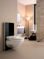 Сантехнический модуль Geberit Monolith Premium 131.021.SJ.1 для подвесного унитаза, черный - Gidratop.ru изображение