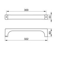 Поручень Keuco Edition 11 11107370000, 30 см, цвет черный матовый - Gidratop.ru изображение
