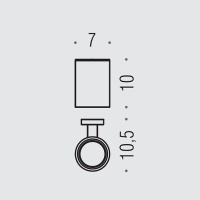 Colombo Plus Стакан металлический, подвесной, цвет: PVD золото матовое - Gidratop.ru изображение