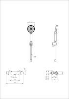 Смеситель для душа с термостатом WONZON & WOGHAND INN 5, Черный матовый (WW-B2005-A-MB) - Gidratop.ru изображение