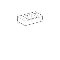 Раковина Geberit Renova 272140000 Plan, 40 х 25 см, белая - Gidratop.ru изображение