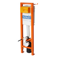 Инсталляция BelBagno 30 для подвесного унитаза, 1150х300х187 мм, со смывным бачком скрытого монтажа, фронтальное управление, крепление к стене в компл - Gidratop.ru изображение