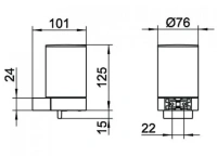 Дозатор жидкого мыла Keuco Plan 14951 010000 с держателем - Gidratop.ru изображение