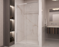 Душевая дверь Stella VDS-1ST160CL, 1600, хром, стекло прозрачное - Gidratop.ru изображение