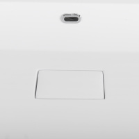 раковина из искусственного мрамора, 50314 Bianco opaco, 121x45x11,5 - Gidratop.ru изображение