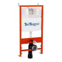 Комплект 2 в 1  Система инсталляции для унитазов BelBagno BB026 с кнопкой смыва BB071CR - Gidratop.ru изображение