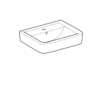 Раковина Geberit Renova 222255000 Plan, 55 х 44 см, белая - Gidratop.ru изображение