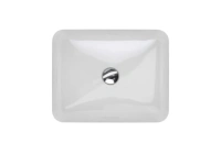 Раковина Geberit Variform 500.764.01.2 50 x 40 см прямоугольная, встраиваемая снизу, с переливом - Gidratop.ru изображение