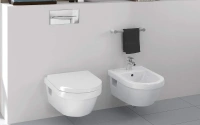 Подвесной безободковый унитаз Villeroy&Boch Omnia Architectura 5684 HR01 в комплекте с сиденьем Soft Close - Gidratop.ru изображение