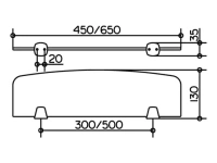 Держатели для хрустальной полки Keuco City.2 02710010000 2 шт. без полочки - Gidratop.ru изображение