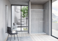 Душевая дверь Slim Soft VDS-1SS120CLBN, 1200, брашированный никель, стекло прозрачное - Gidratop.ru изображение