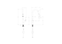 Смеситель для кухни с выдвижным изливом WONZON & WOGHAND, Белый матовый (WW-AE54123-MW) - Gidratop.ru изображение