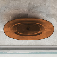 Ванна прозрачная Vincea VBT-6T01BR, 1700*750*550, цвет янтарь - Gidratop.ru изображение