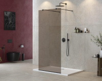 душевая перегородка CEZARES LIBERTA-L-2-90-BR-NERO - Gidratop.ru изображение