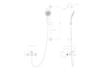 Смеситель для ванны с душевым гарнитуром WONZON & WOGHAND, Хром (WW-4560-CR) - Gidratop.ru изображение