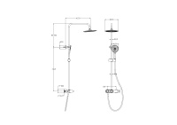 Душевая система WONZON & WOGHAND MUSE Corno, Брашированное золото (WW-A30653-BG) - Gidratop.ru изображение