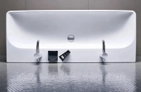 Раковина Geberit Smyle Square 500.253.01.1, 120 х 48 см, белая - Gidratop.ru изображение