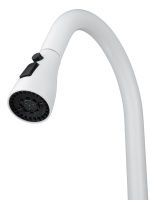 Смеситель для кухни с выдвижным изливом WONZON & WOGHAND, Белый матовый (WW-AE54123-MW) - Gidratop.ru изображение