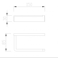 Бумагодержатель ABBER Westen AA1731G золото матовое - Gidratop.ru изображение