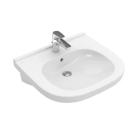 Раковина Villeroy&Boch ViCare 41196001, 61 см, фарфор, белая - Gidratop.ru изображение