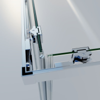 Душевой уголок Rapid-N VSS-3RN1012E10CL, (900-1000)x(1100-1200), хром, стекло прозрачное - Gidratop.ru изображение