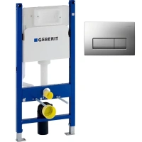 Инсталляция Geberit Duofix UP100 111.153.00.1 для унитаза с клавишей Delta 51 115.105.21.1 - Gidratop.ru изображение
