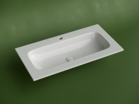 Раковина накладная мебельная CERAMICANOVA Grace прямоугольная 910x457x137 с отверстием под смеситель цвет белый CN7019 - Gidratop.ru изображение