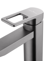 Смеситель для раковины WONZON & WOGHAND FRAME, Темный графит (WW-88139010-BGM) - Gidratop.ru изображение