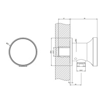 GESSI ORIGINI шланговое подсоединение, цвет Brushed Brass PVD - Gidratop.ru изображение