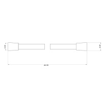 Gessi шланг для душа с коническим соединением на 1/2, длина: 150 см, цвет:  хром. - Gidratop.ru изображение