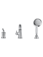 Смеситель на борт ванны WONZON & WOGHAND STEAM, Хром (WW-88659008-CR) - Gidratop.ru изображение