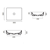 Catalano Green Раковина накладная 50*38, цвет белый глянцевый - Gidratop.ru изображение