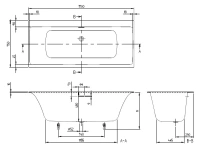 Ванна акриловая Villeroy&Boch Subway 3.0, 170 x 75 см, белая, UBQ170SBW2DV-01 - Gidratop.ru изображение