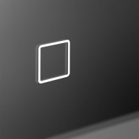 Зеркало с встроенным светильником и сенсорным выключателем с полкой SPC-RNG-1000-LED-TCH-MENS, 12W, 220-240V, 1000x30 - Gidratop.ru изображение