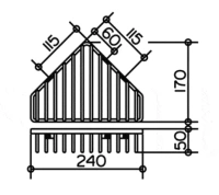 Полка Keuco 24904 010000 24x17x5 см угловая - Gidratop.ru изображение