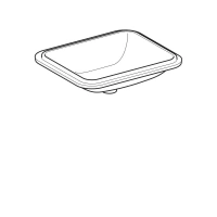 Раковина Geberit Variform 500.766.01.2, 58 x 49 см, белая - Gidratop.ru изображение