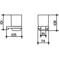 Держатель стакана Keuco Collection Moll 12750 019000 - Gidratop.ru изображение