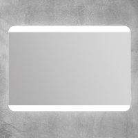 Зеркало с встроенным светильником и кнопочным выключателем SPC-CEZ-1000-700-LED-BTN, 12W, 220-240V, 1000x30x700 - Gidratop.ru изображение