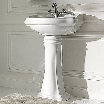 Раковина 55 см, 1 отв., подвесная, цвет: белый