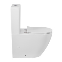 Унитаз-компакт безободковый BelBagno SFERA-R BB2141CPR/SC/BB2141T - Gidratop.ru изображение