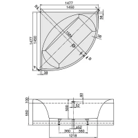 Ванна Villeroy&Boch Squaro UBQ 45SQR3V, 145 х 145 см, Quaryl® - Gidratop.ru изображение