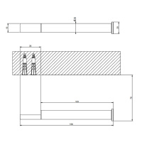 GESSI Origini настенный держатель для туалетной бумаги, цвет Brushed Brass PVD - Gidratop.ru изображение