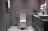 Унитаз-компакт Tornado Globo VT2-14T, белый, ультратонкое сиденье soft-close, P-trap - Gidratop.ru изображение