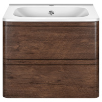 База под раковину Vico 600 подвесная, 2 выкатных ящика soft close, R.Wood - Gidratop.ru изображение