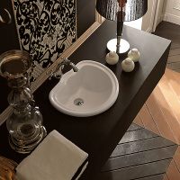 Раковина 50х41 см, без отв., с переливом, цвет: белый - Gidratop.ru изображение