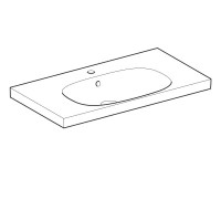 Раковина Geberit Acanto 500.623.01.2, 90 х 48,2 см, белая - Gidratop.ru изображение